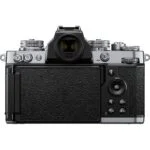 Nikon Z fc mirrorless camera rear view with 28mm lens, available at Camix UK.