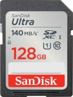 SanDisk 128GB Ultra SDXC UHS-I, 140MB/s