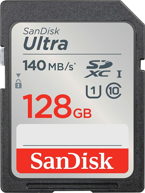 SanDisk 128GB Ultra SDXC UHS-I, 140MB/s