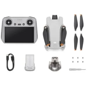 DJI Mini 3 RC drone with controller and accessories, available at Camix UK.