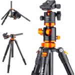 K&F Concept camera tripod with adjustable legs and ball head for photography gear.