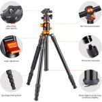 K&F Concept camera tripod with adjustable legs and removable monopod, ideal for photography equipment in the UK.