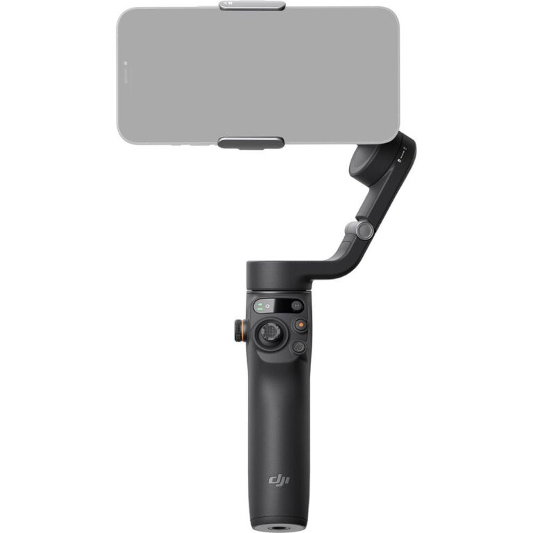 DJI gimbal for smartphones, ideal for stable video recording and photography.