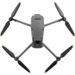 Top view of a DJI drone with four propellers, available at Camix camera shop UK.