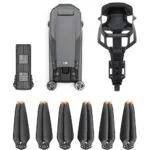 DJI drone with battery, propellers, and accessories from Camix camera shop UK.