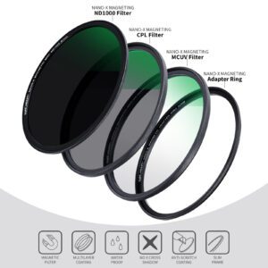 K&F Concept 72mm 3-Piece Magnetic Lens Filter Kit with MCUV