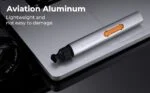 K&F Concept camera cleaning pen on a laptop, lightweight and durable.