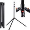 K&F Concept Heavy Duty Light Stand, Adjustable Height Max 2.2m, for Photography/Studio/Youtube Video/Live Streaming