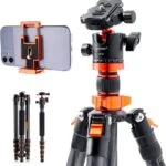 K&F Concept camera tripod with smartphone holder, ideal for photography and video in the UK.