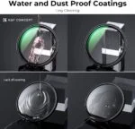 K&F Concept camera lens filters with water and dust proof coatings.
