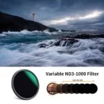 58mm Variable ND Filter for Cameras, ideal for landscape photography.