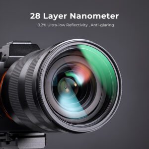 K&F Concept Nano-X HD UV Ultraviolet 28 Multi-Coated Filter 67mm