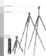 K&F Professional Camera Tripod Aluminium – 10kg Load 162cm Max Height With 360° Ball Head - Image 13