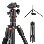 K&F Professional Camera Tripod Aluminium – 10kg Load 162cm Max Height With 360° Ball Head