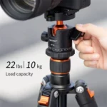 K&F Professional Camera Tripod Aluminium – 10kg Load 162cm Max Height With 360° Ball Head - Image 8
