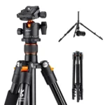 K&F Professional Camera Tripod Aluminium – 10kg Load 162cm Max Height With 360° Ball Head - Image 4