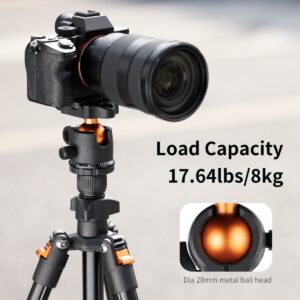 K&F Concept 1.6m Lightweight Portable Travel Tripod Vlog Tripod