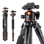 Professional Carbon Fibre Tripod 15kg Load 156cm Max Height 360° Ball Head & Detachable Monopod