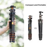 Professional Carbon Fibre Tripod 15kg Load 156cm Max Height 360° Ball Head & Detachable Monopod - Image 3
