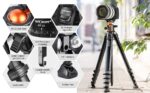 K&F Concept tripod with camera, featuring ball head and multi-angle leg locks, ideal for photography gear in the UK.