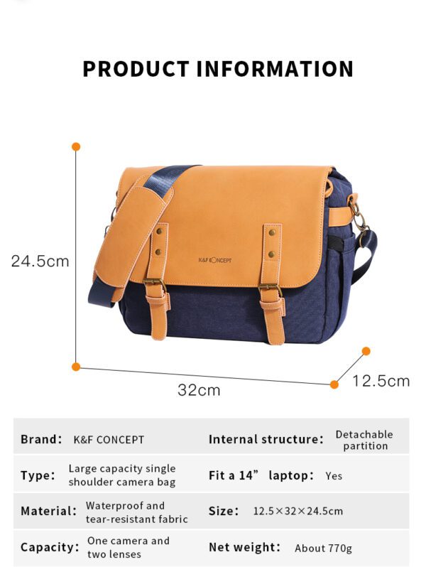 K&F Concept waterproof shoulder bag waterproof professional camera bag