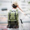K&F Concept Backpack 20L Green Travel Backpack for Outdoor Photography Waterproof