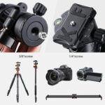 K&F concept BH-28L Ball Head for tripod 1/4‘’ Quick Release Plate - Payload 10kg - Image 9