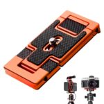 K&F Concept CA02 Aluminum Multi Quick Release Plate 2 in 1 Tripod & Mobile Phone 