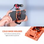 K&F Concept CA02 Aluminum Multi Quick Release Plate 2 in 1 Tripod & Mobile Phone  - Image 2