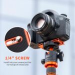 K&F Concept CA02 Aluminum Multi Quick Release Plate 2 in 1 Tripod & Mobile Phone  - Image 3