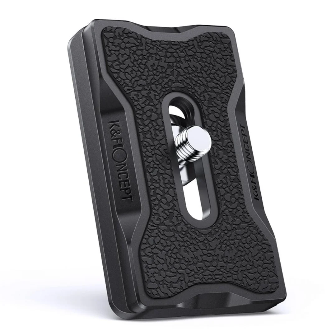 KF31.030-1-1200x1200 (1) K&F Concept camera quick release plate for tripods, ideal for photography gear setup.