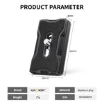 K&F Concept camera accessory, aluminum alloy, 60x38x8mm, 27g.