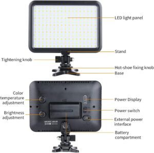 K&F Concept LED Panel Video Light