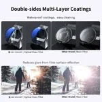 Comparison of K&F Concept optical glass filter and other brand resin filter with multi-layer coatings.