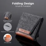 K&F Concept camera accessory case, folding design, small and portable, with side pockets and compartments.