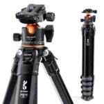 K&F Concept camera tripod with adjustable legs and ball head, ideal for photography gear.