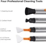 K&F Concept professional camera cleaning tools set with brush and swabs.