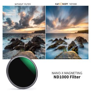 K&F Concept 58mm 3-Piece Magnetic Lens Filter Kit with MCUV