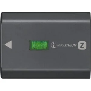 Sony InfoLITHIUM Z battery for digital cameras and camcorders.