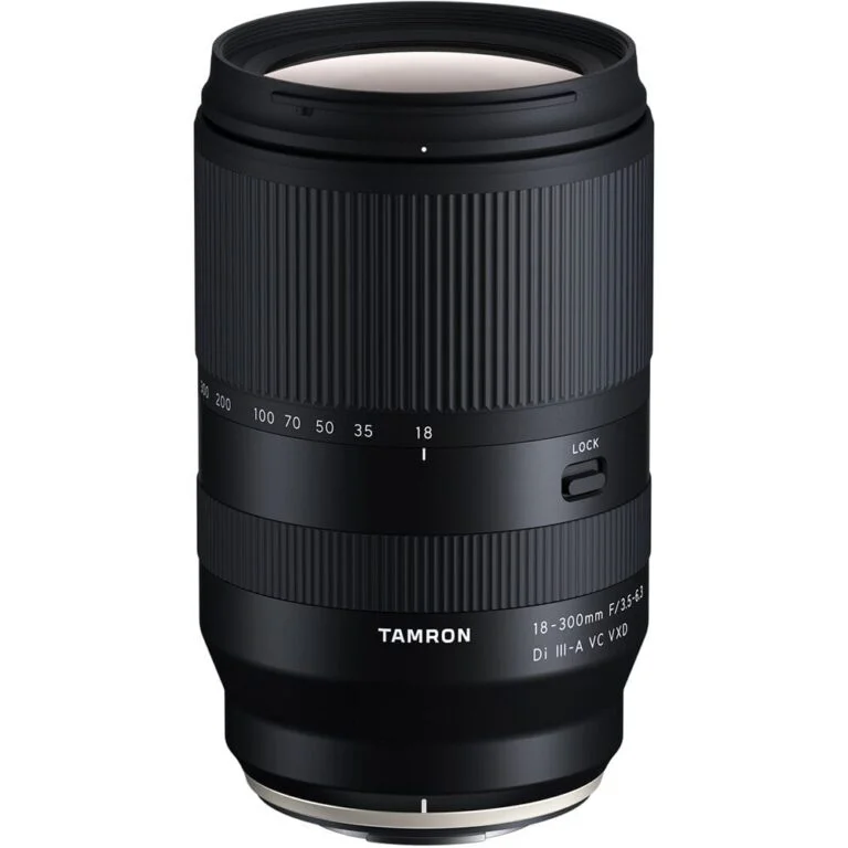 Tamron 18-300mm lens for mirrorless cameras, available at Camix UK.