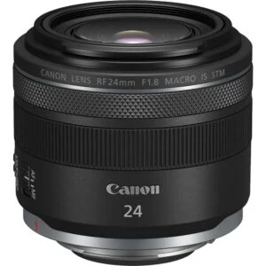 Canon RF 24mm F1.8 macro lens for mirrorless cameras, available at Camix UK.