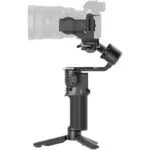 Professional camera gimbal for stable video shooting, ideal for DSLR and mirrorless cameras.