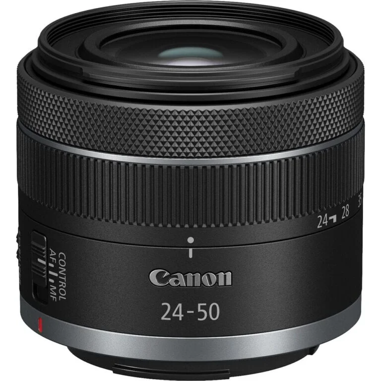 Canon RF 24-50mm lens for mirrorless cameras, available at Camix UK.