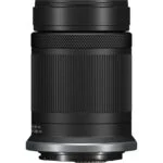 Close-up of a black camera lens, ideal for photography enthusiasts and professionals.