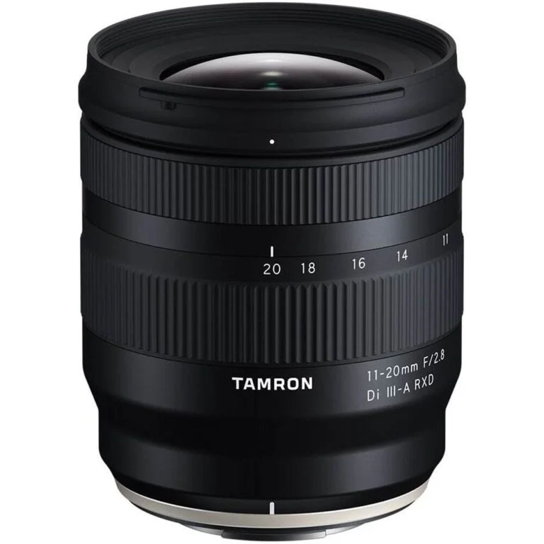 Tamron 11-20mm f/2.8 Di III-A RXD lens for mirrorless cameras.