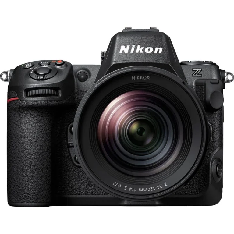 Nikon Z series mirrorless camera with Nikkor lens, available at Camix UK.