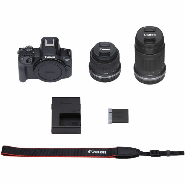 Canon R50 RF-S 18-45mm and 55-210mm Twin Lens Kit