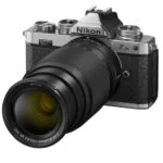 Nikon Z FC camera with DX 16-50mm and 50-250mm VR lenses, available at Camix UK.