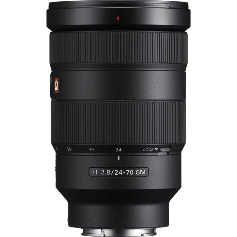 Sony FE 24-70mm f/2.8 GM lens for mirrorless cameras, available at Camix UK.