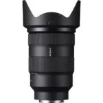 Sony wide angle lens with hood for mirrorless cameras, available at Camix UK.